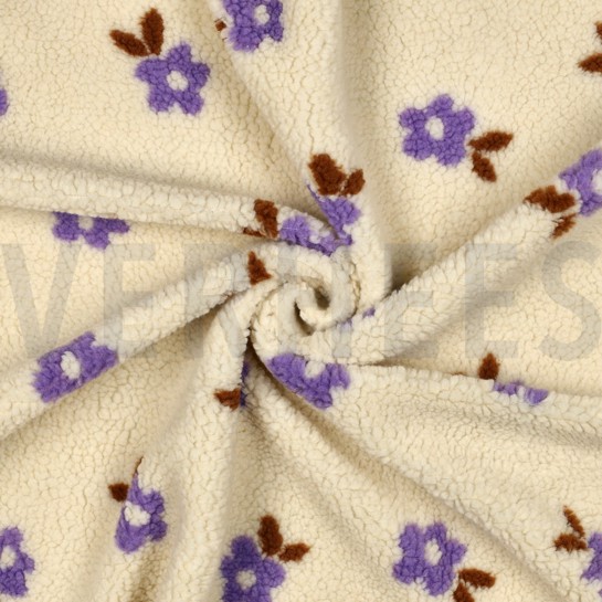 TEDDY JACQUARD FLOWERS ECRU #7
