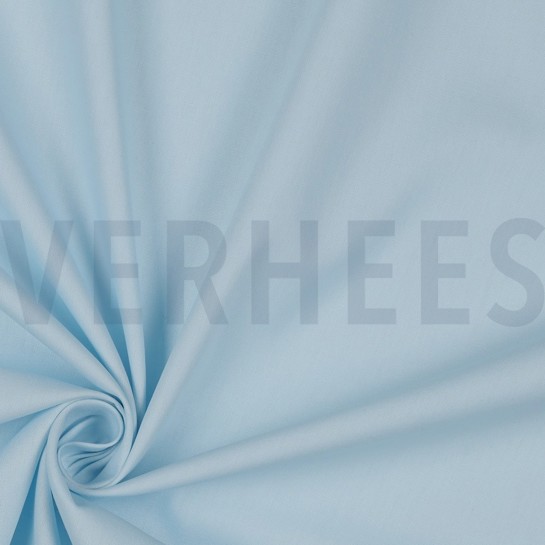 BAUMWOLLE POPELINE GOTS HELLBLAU #7