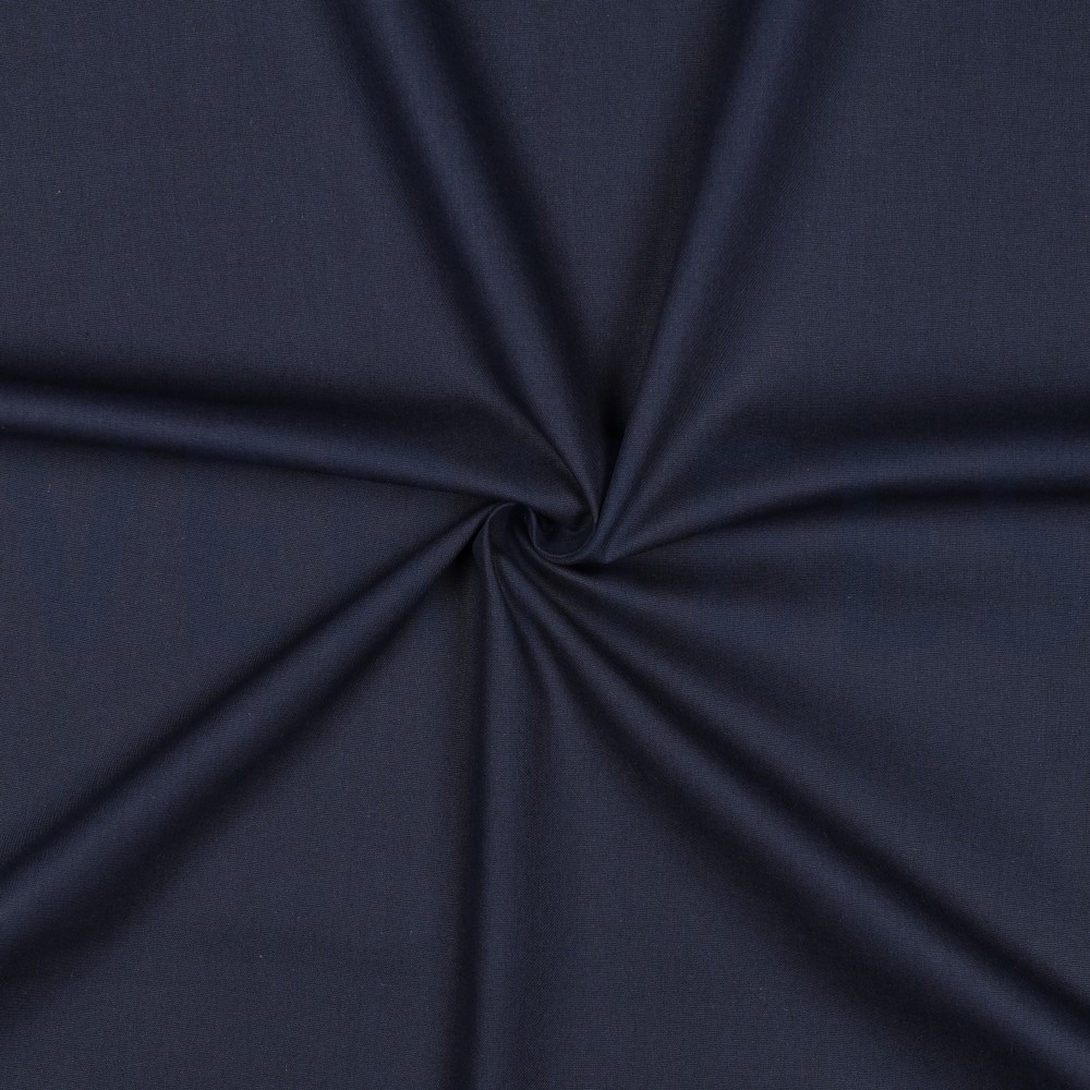 BAUMWOLLE POPELINE GOTS MARINEBLAU #7