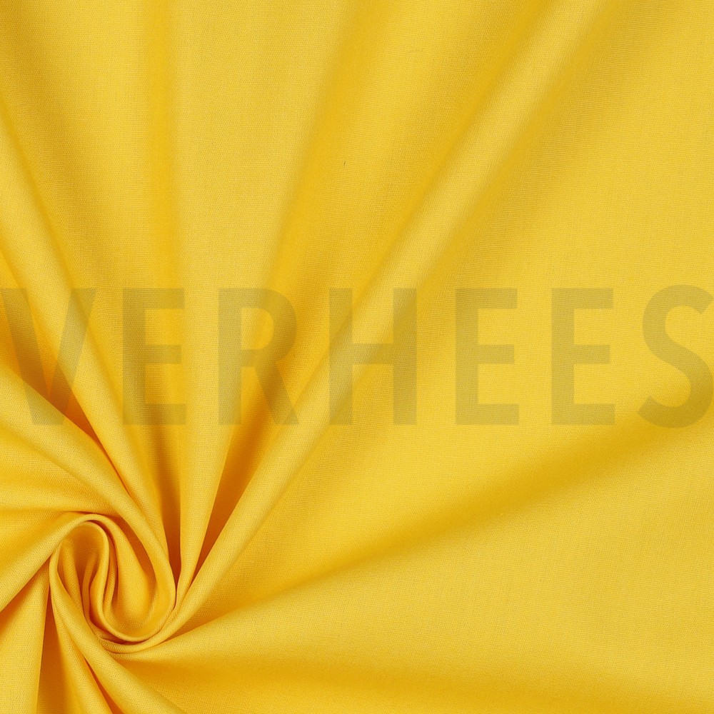 POPELINE DE COTON GOTS JAUNE #7