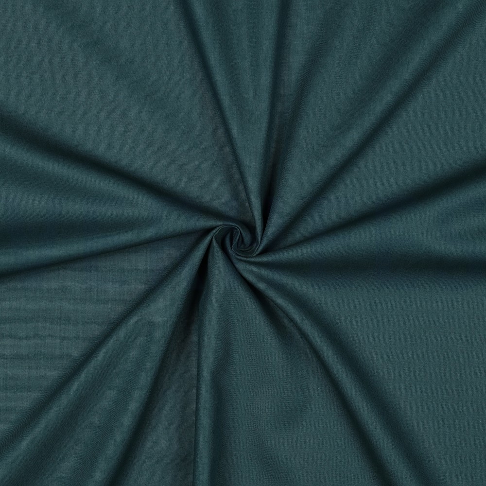 POPLIN GOTS DARK GREEN #7
