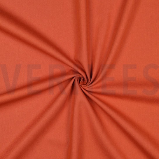 BAUMWOLLE POPELINE GOTS BRICK #7