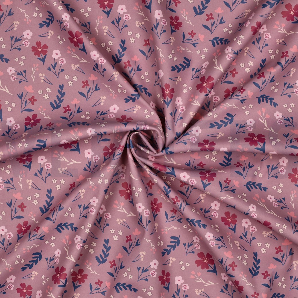 REGENMANTEL BLUMEN MAUVE #7