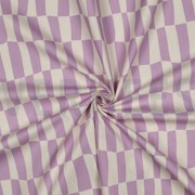 BAUMWOLLE POPELINE GOTS KAROS JENNIFER BOURON NATUR/LAVENDEL (thumbnail) #3