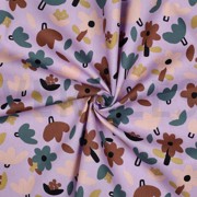 BAUMWOLLE POPELINE GOTS BLUMEN JENNIFER BOURON LAVENDEL (thumbnail) #3