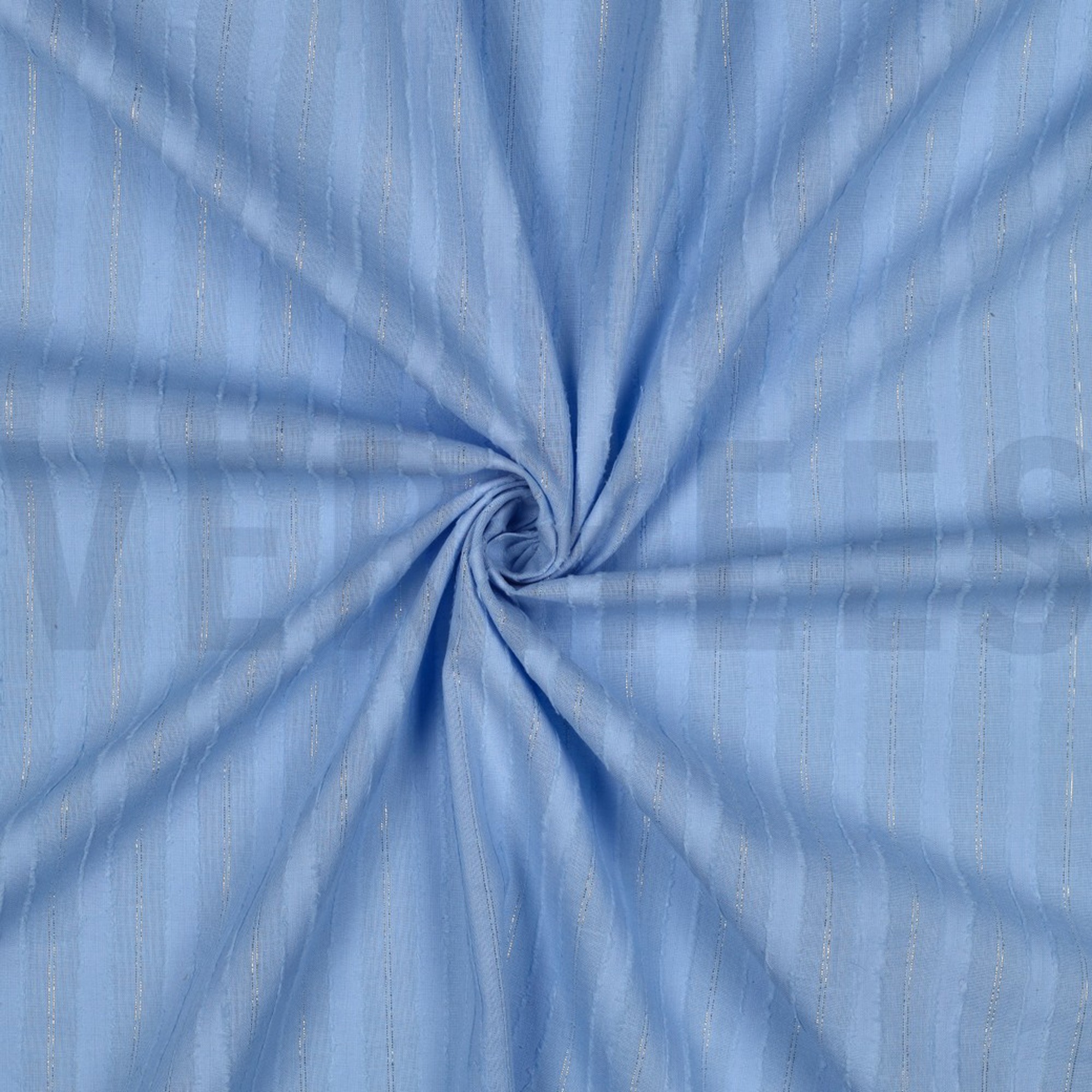 BAUMWOLLE VOILE LUREX STREIFEN HELLBLAU (high resolution) #3