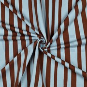 FRENCH TERRY GOTS STREIFEN JENNIFER BOURON HELLBLAU/BRAUN (thumbnail) #3