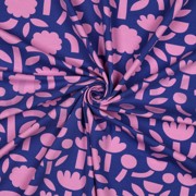 JERSEY GOTS BLUMEN JENNIFER BOURON BLAU (thumbnail) #3