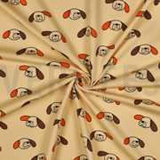 FRENCH TERRY GOTS HUNDE JENNIFER BOURON HELLGELB (thumbnail) #3