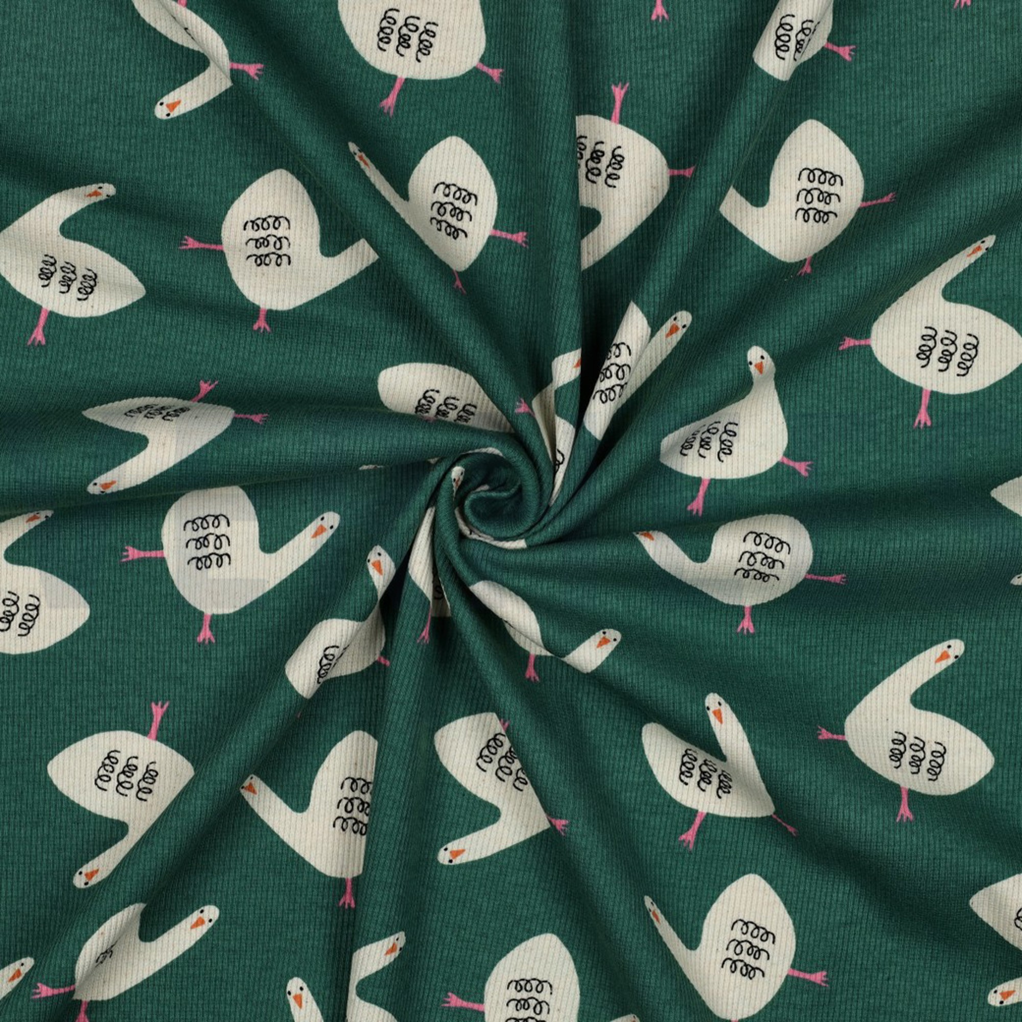 RIPPJERSEY GOTS GÄNSE JENNIFER BOURON GRÜN (high resolution) #3