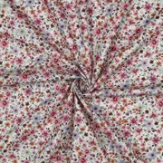 FEIN GEWEBTE BAUMWOLLPOPELINE DIGITAL BLUMEN WEISS (thumbnail) #3