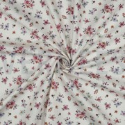 FEIN GEWEBTE BAUMWOLLPOPELINE DIGITAL BLUMEN WEISS (thumbnail) #3