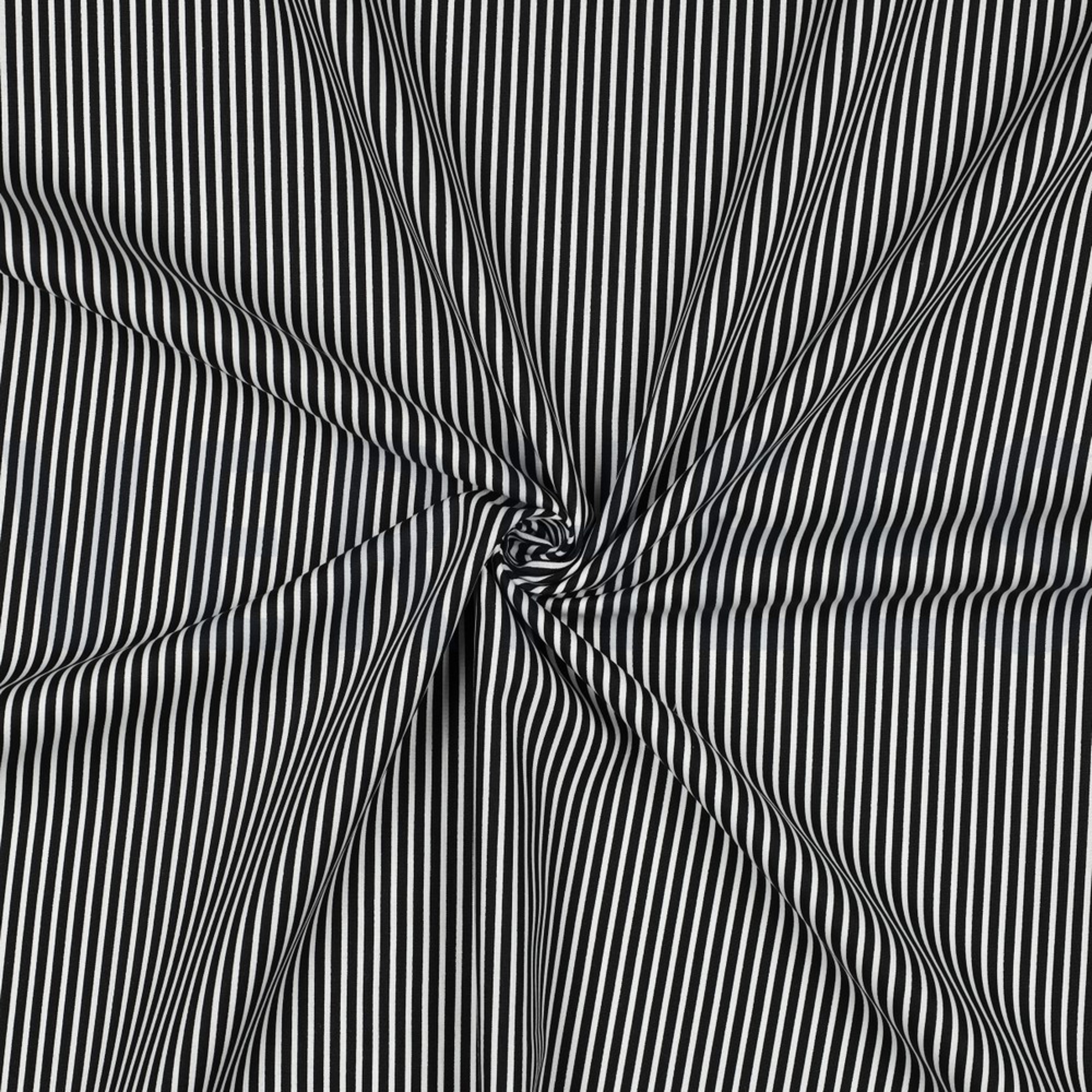 POPLIN STRIPES BLACK (high resolution) #3