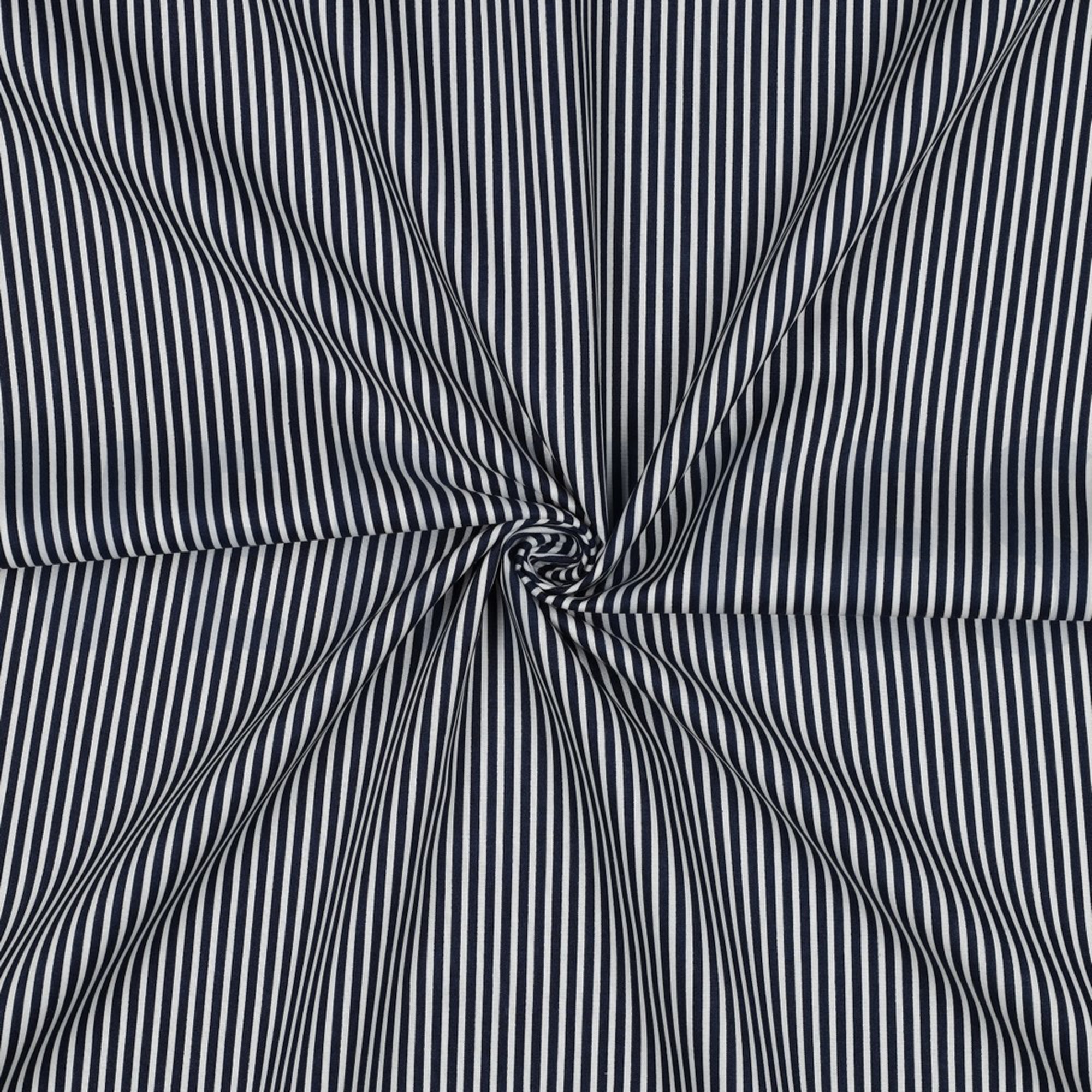 POPLIN STRIPES NAVY (high resolution) #3