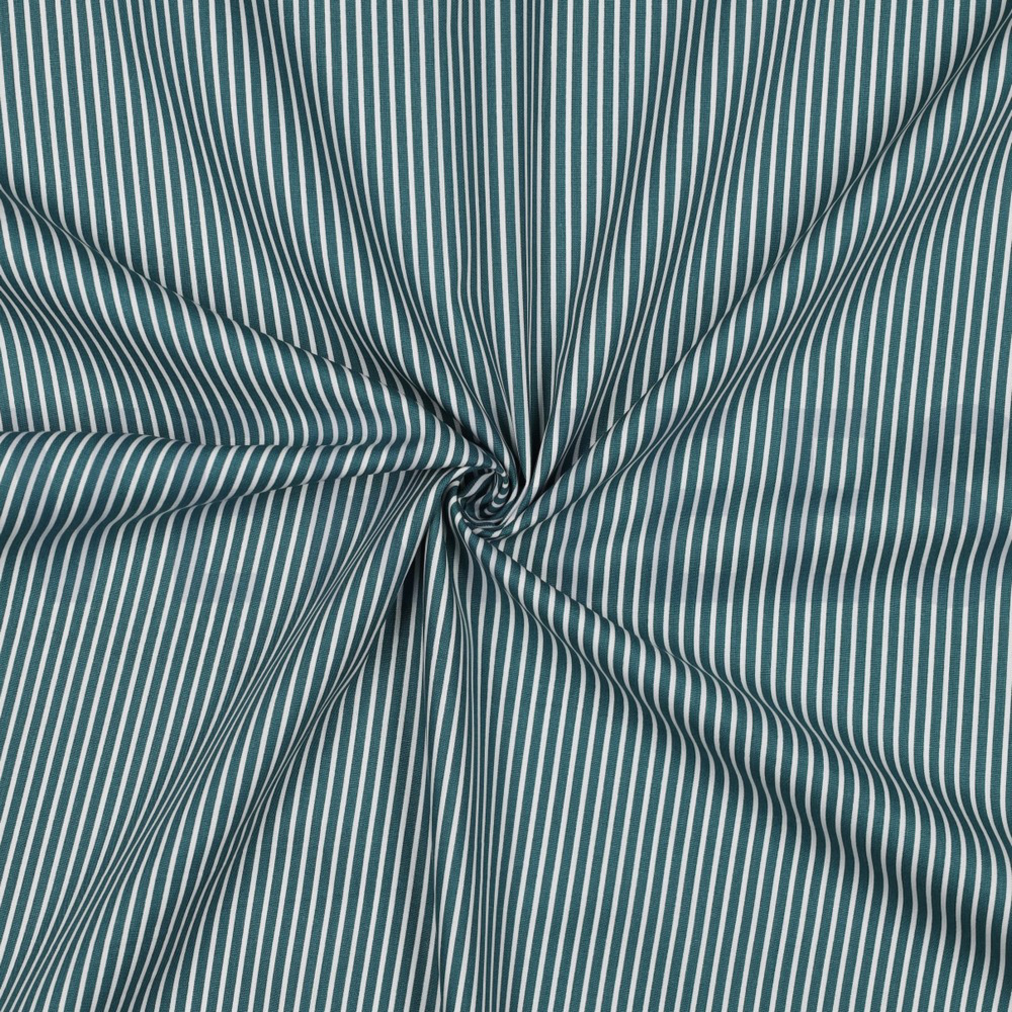 KATOENEN POPLIN STREPEN PETROL (high resolution) #3