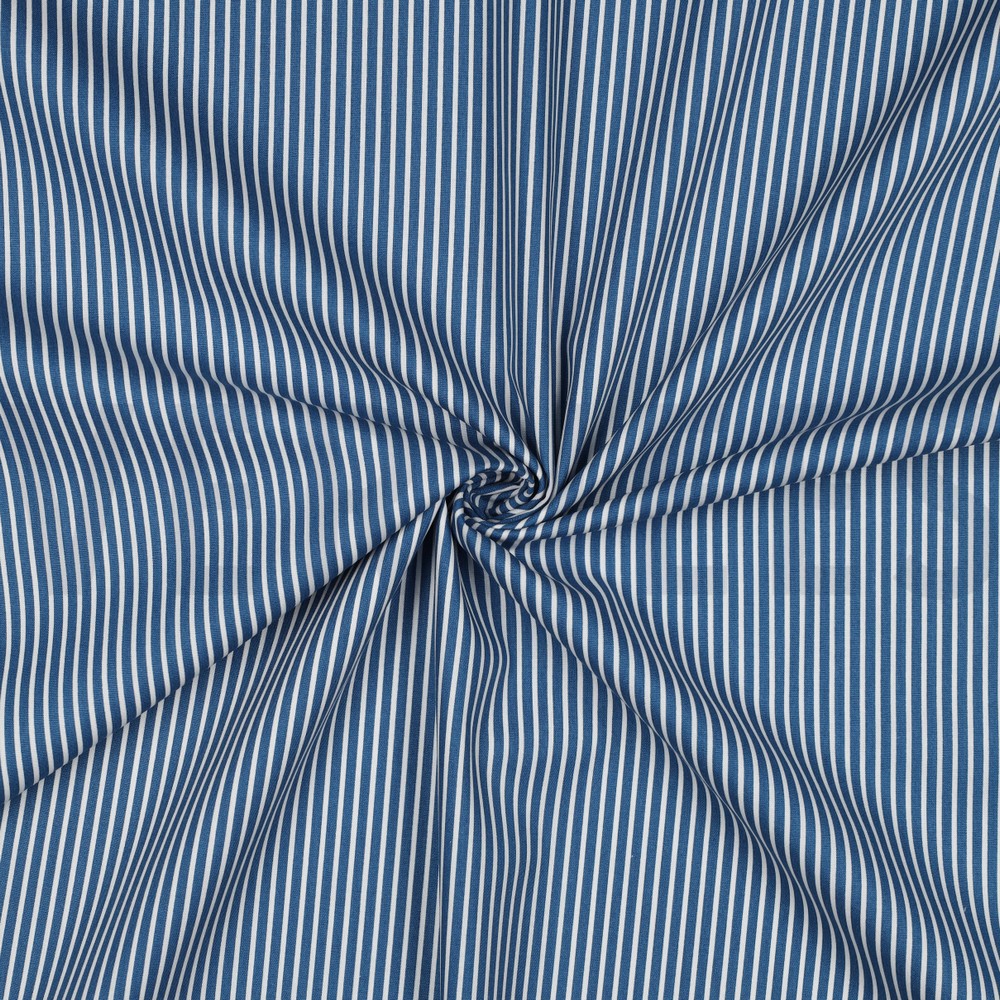 POPLIN STRIPES BLUE #7