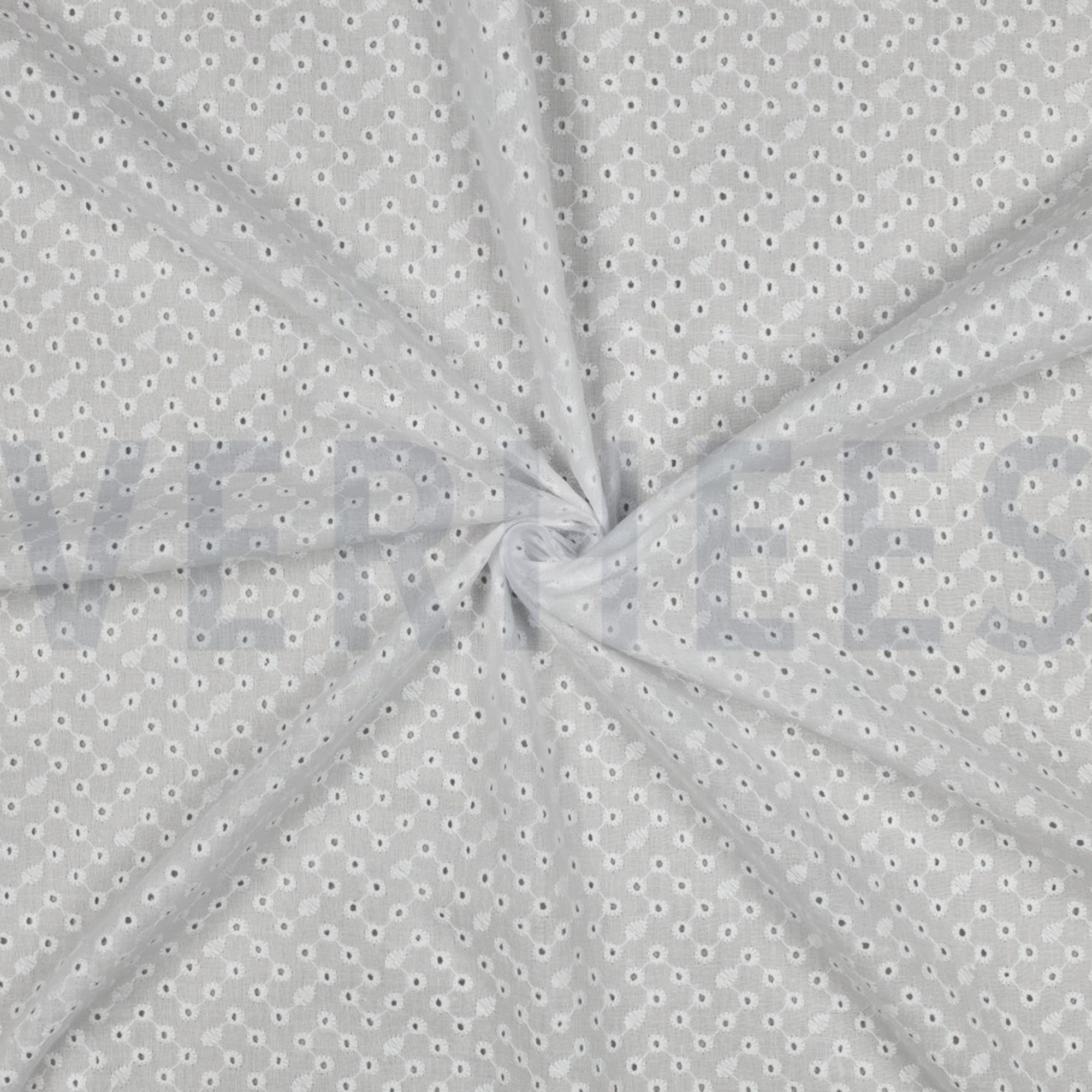 KATOEN EMBROIDERY TWEE-ZIJDIGE GOLFRAND WIT (high resolution) #3