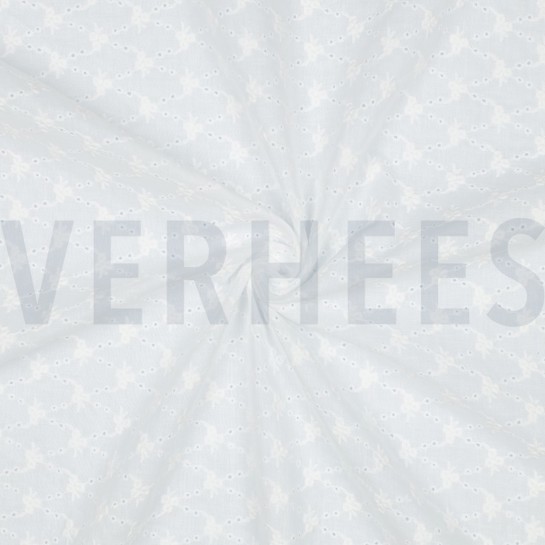 KATOEN EMBROIDERY TWEE-ZIJDIGE GOLFRAND WIT #7