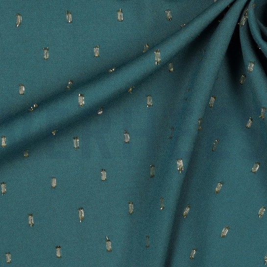 VISCOSE LUREX SMARAGDGROEN #7