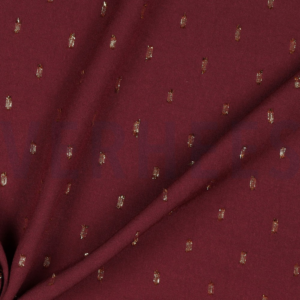 VISKOSE LUREX BORDEAUXROT #7
