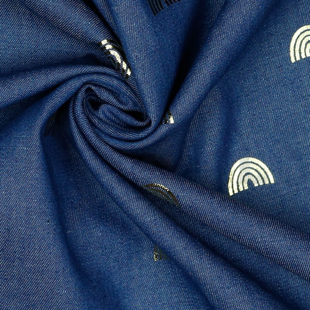 JEANS RAINBOW FOIL INDIGO DARK BLUE #7