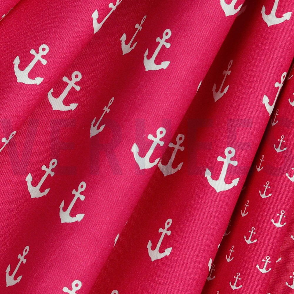 BAUMWOLLE POPELINE ANKER ROSA #7