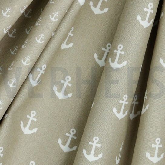 POPLIN ANCHORS SAND #7