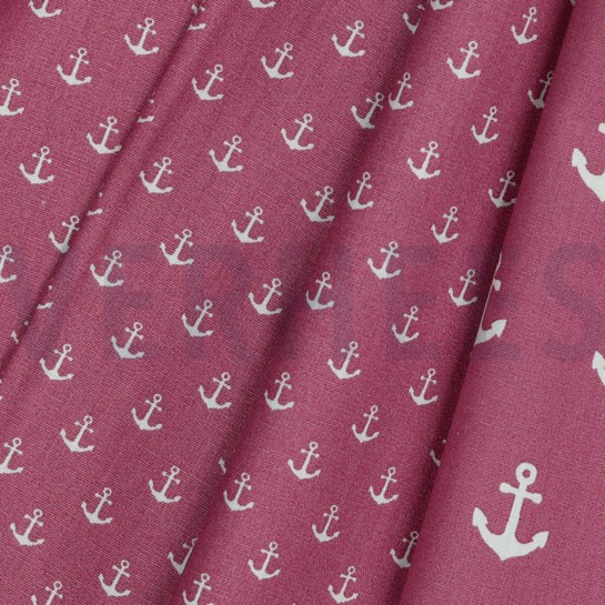 POPLIN ANCHORS MAUVE #7