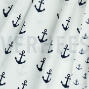 KATOENEN POPLIN ANKERS WIT/DONKERBLAUW (thumbnail) #3