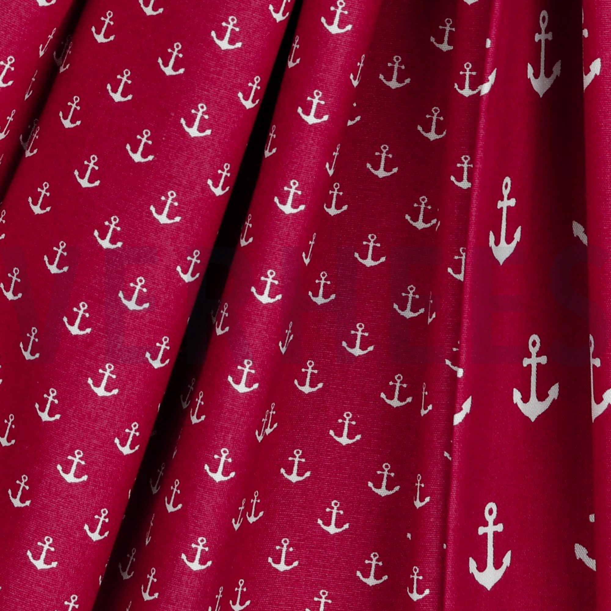 POPLIN PETIT ANCHORS CERISE (high resolution) #3