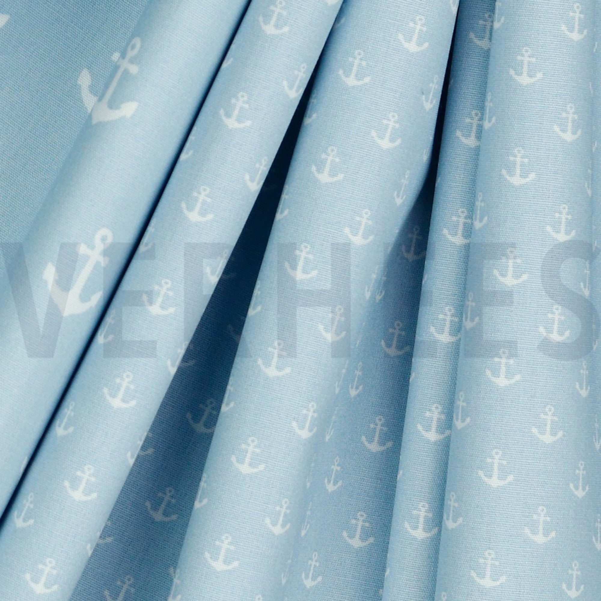 POPLIN PETIT ANCHORS LIGHT BLUE (high resolution) #3