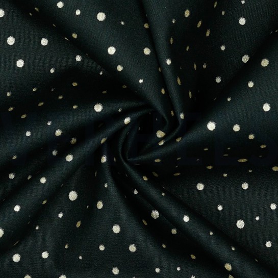 POPLIN GLITTER DOTS BLACK #7