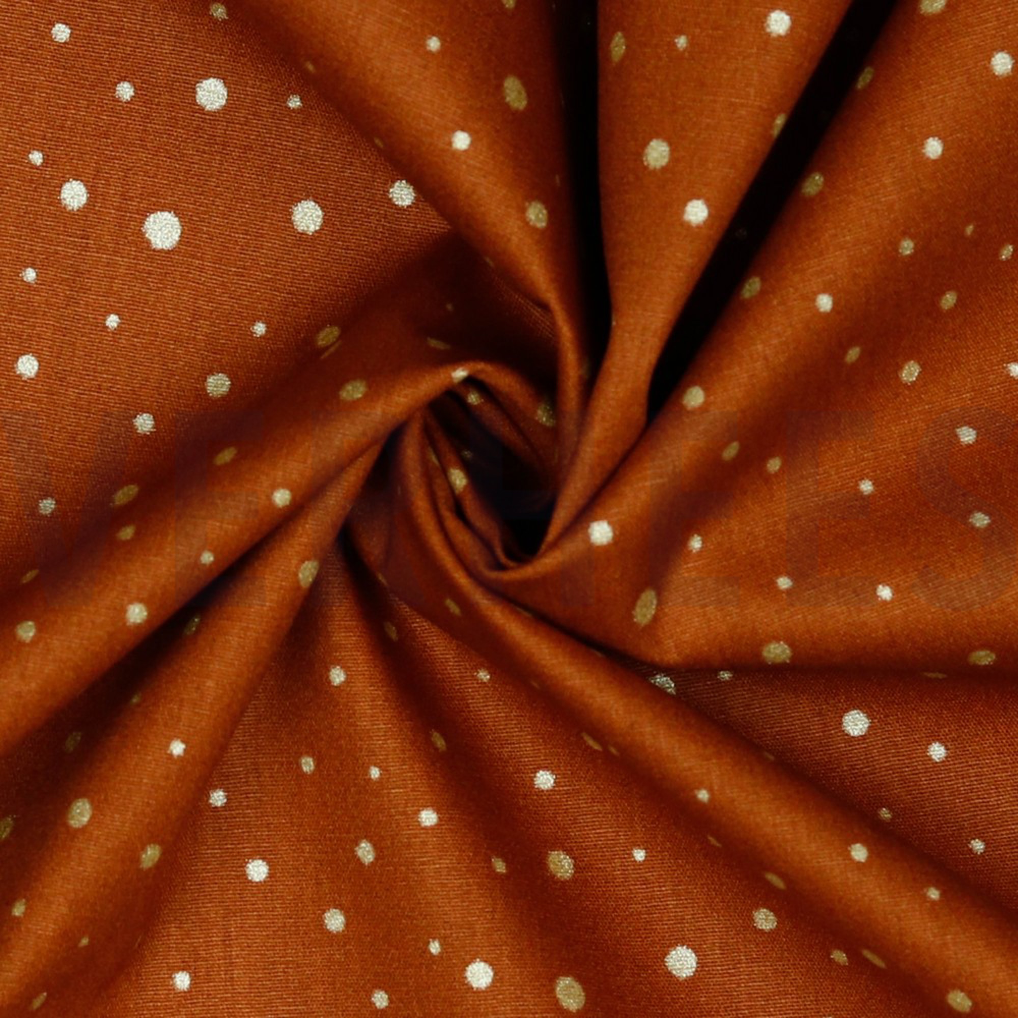 POPLIN GLITTER DOTS RUST (high resolution) #3