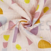 DOUBLE GAUZE GOTS DOTS LIGHT ROSE (thumbnail) #3