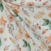 POPLIN DIGITAL AUTUMN FLOWERS WHITE (thumbnail) #3