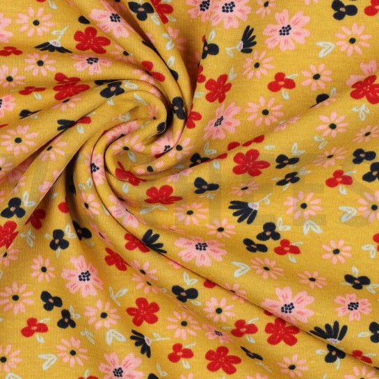 PURRING FUR FLEURS OCRE #7