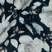 CANVAS DIGITAL FLOWERS NAVY (thumbnail) #3