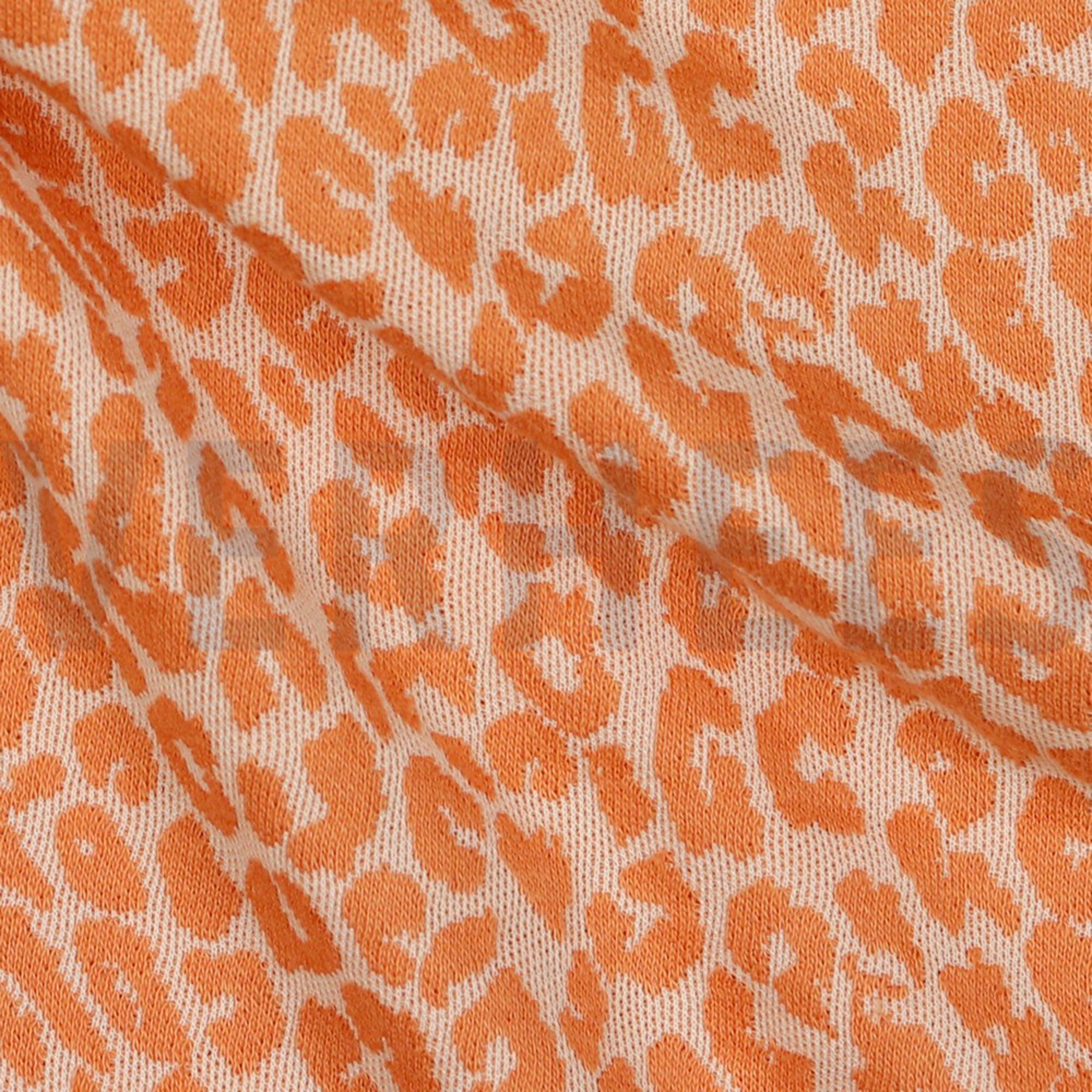 JACQUARD TIERHAUT HELL LACHS/KORALLE (high resolution) #3
