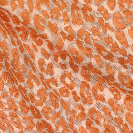 JACQUARD TIERHAUT HELL LACHS/KORALLE #7