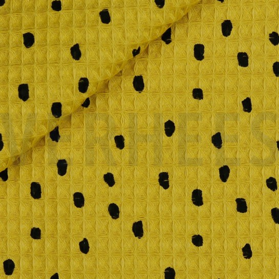 WAFFLE DOTS OCHRE #7