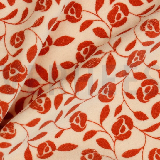 NICKY VELOURS FLEURS SAUMON #7