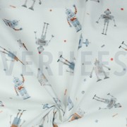 POPLIN DIGITAL ROBOTS WHITE (thumbnail) #3