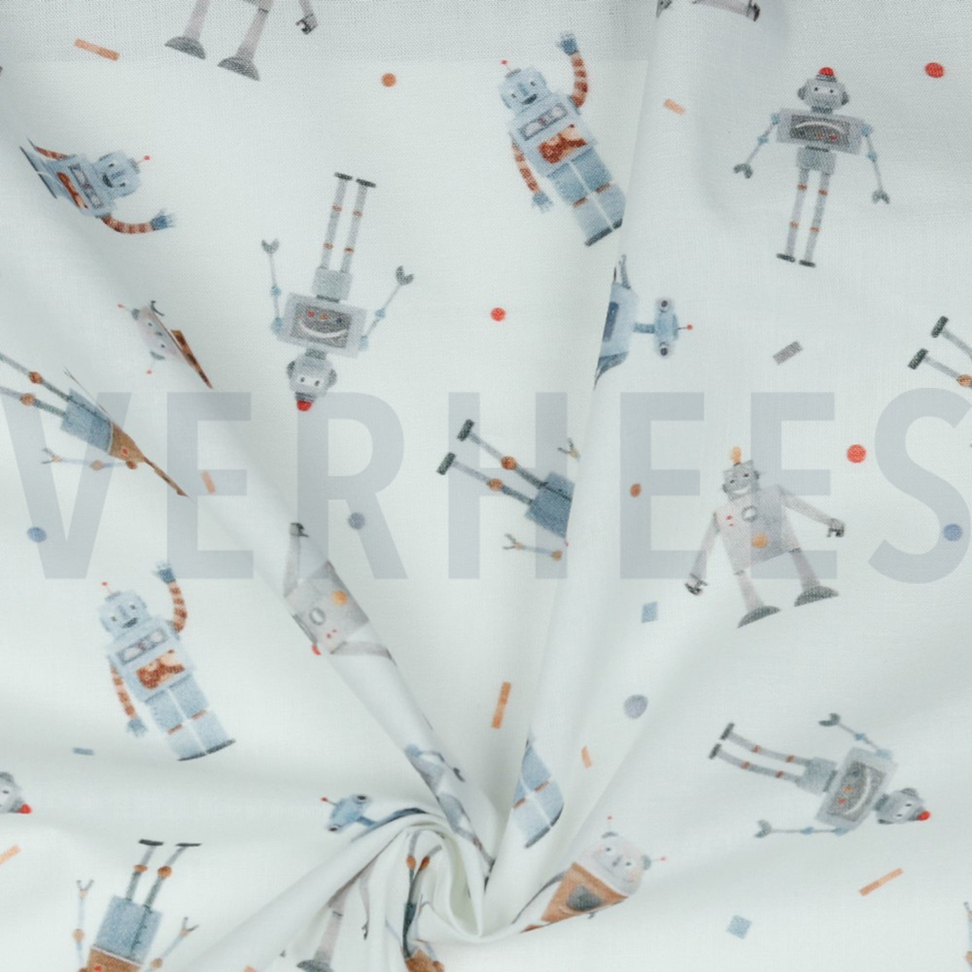 POPLIN DIGITAL ROBOTS WHITE (high resolution) #3