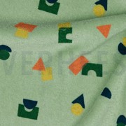 STRETCH TOWELLING SHAPES SAGE (thumbnail) #3