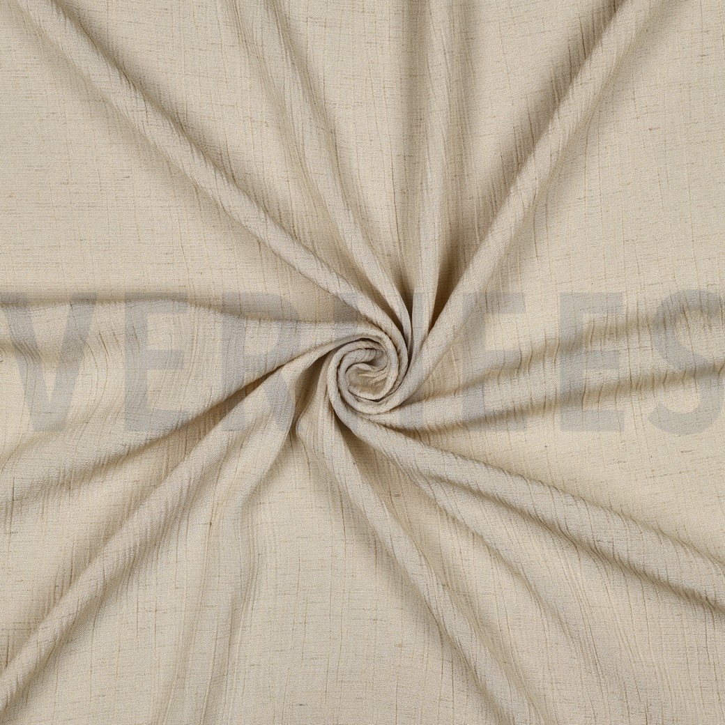 LEINEN VISKOSE CRINKLE BEIGE #7