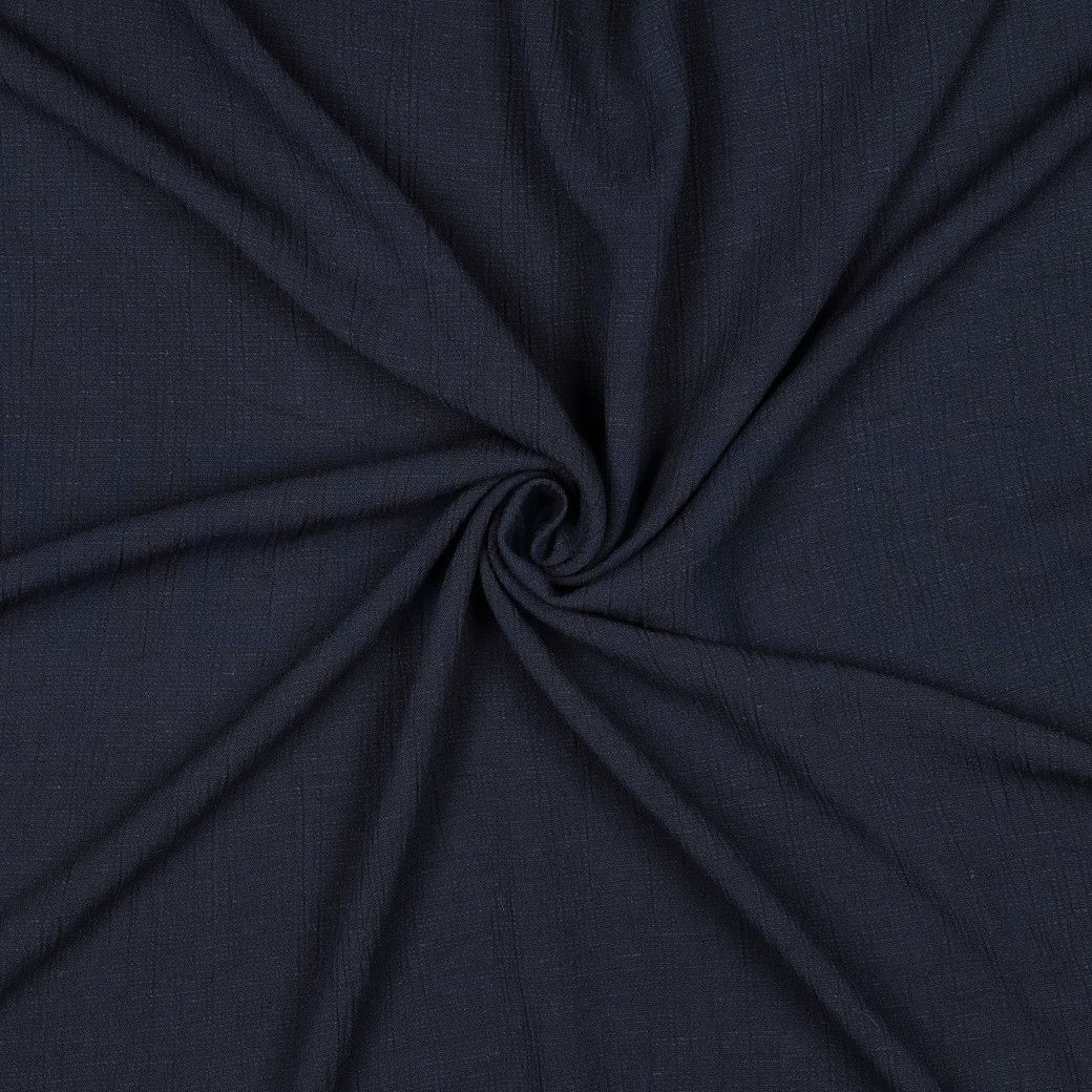 LINNEN VISCOSE KRINKEL MARINEBLAUW #7