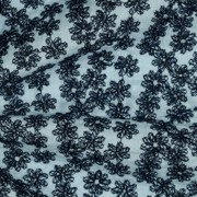 DOUBLE GAUZE GEKLEURDE EMBROIDERY LICHTBLAUW (thumbnail) #3