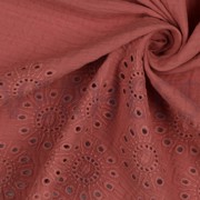 DOUBLE GAUZE ONE-SIDE BORDER BLUSH (thumbnail) #3