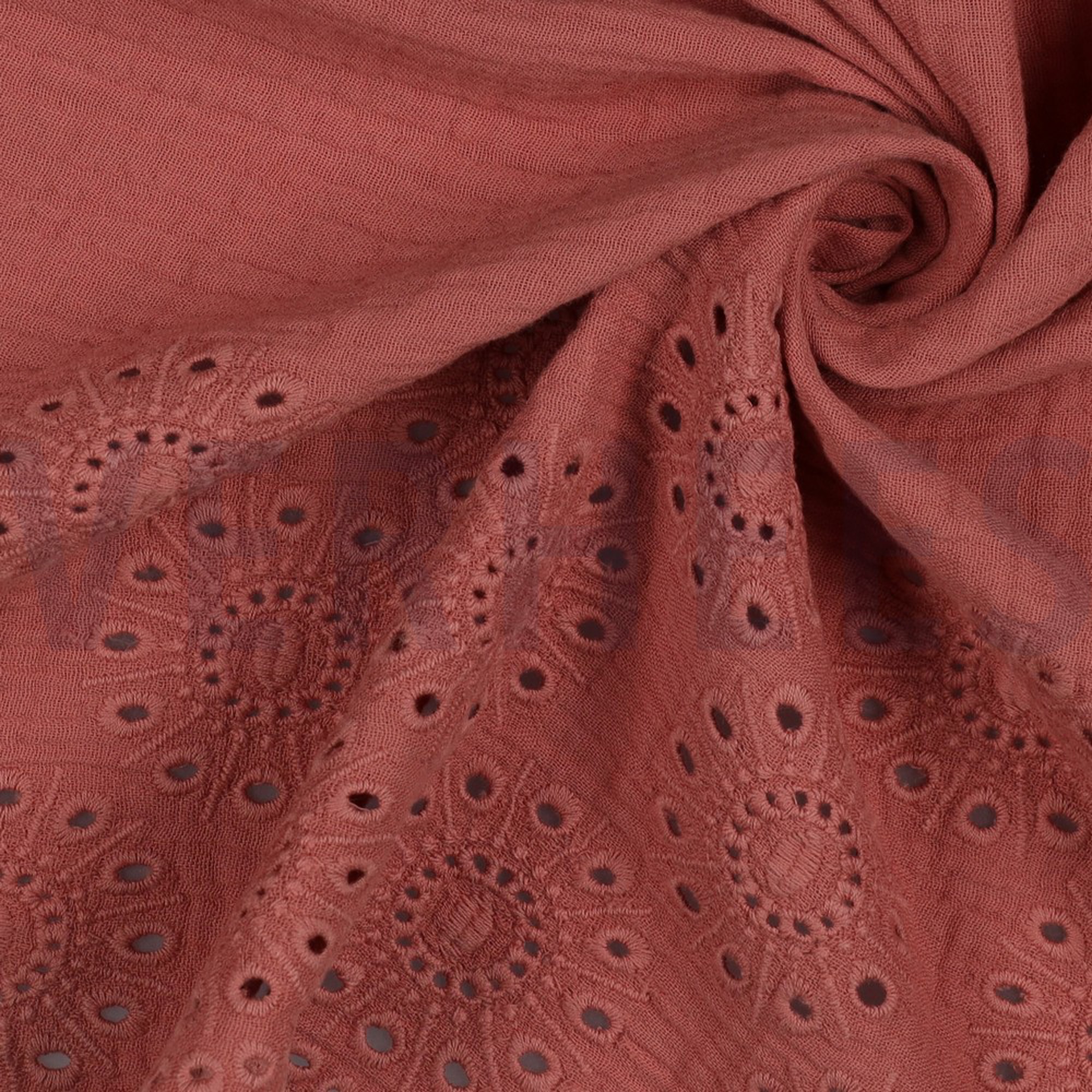 DOUBLE GAUZE ONE-SIDE BORDER BLUSH (high resolution) #3