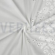 COTTON EMBROIDERY ONE-SIDE BORDER WHITE (thumbnail) #3